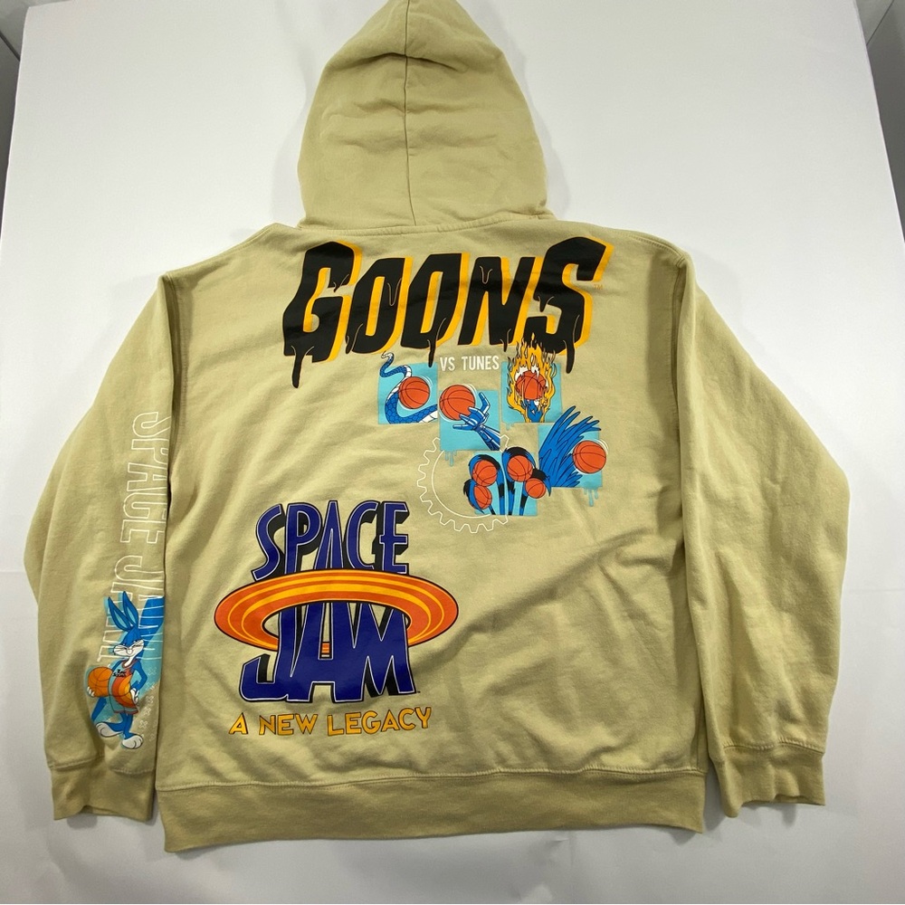 Space Jam A New Legacy Tune Squad Bugs Bunny Hoodie Tan Size Large - Picture 8 of 15